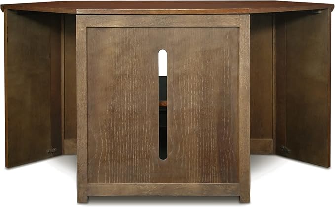 Leick Home 82285 Mission Corner TV Stand Made from Solid Wood, One Door and - Image 9
