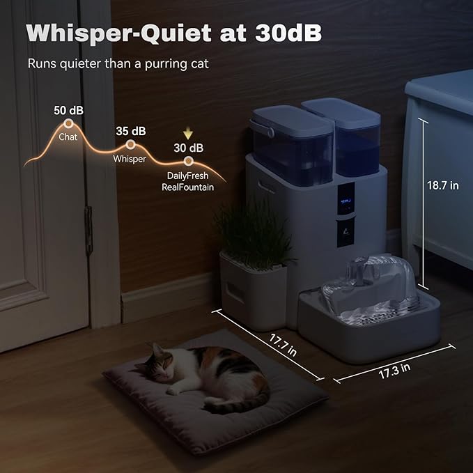 Automatic Cat Water Fountain 10L/338oz Self Filling and Cleaning, Pet Water - Image 8