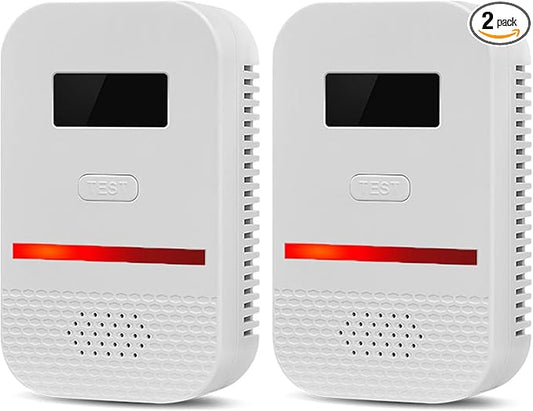2PCS 2-in-1 Carbon Monoxide and Combustible Gas Detectors Combination, Plug in by Unknown