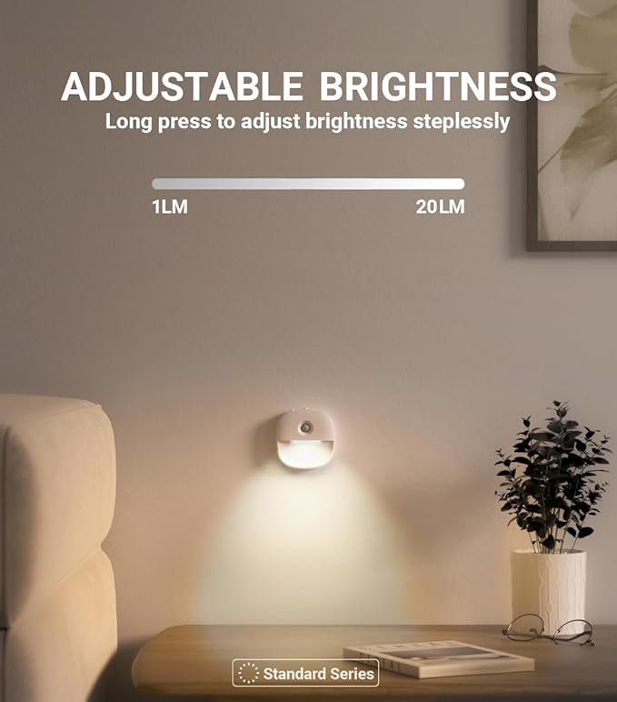 Lyridz Rechargeable Night Light, Motion Sensor Battery Nightlights, Mini - Image 4