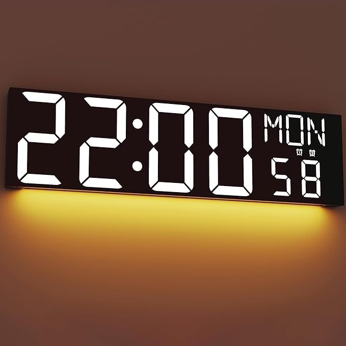 JALL 30" Large Digital Wall Mount Clock by JALL