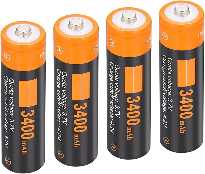 XONBDNOX 3400 mah High Capacity Rechargeable Battery Case 4 Pack-with by XONBDNOX