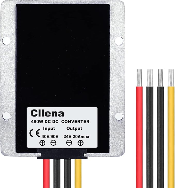 Cllena DC 40V-90V to 24V Converter Voltage Regulator Reducer 48V 60V 72V Step - Image 4