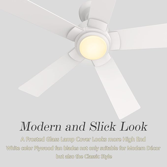 SMAAIR Smart Wifi LED Ceiling Fan, 52inch Plywood Indoor/Outdoor smart ceiling - Image 5