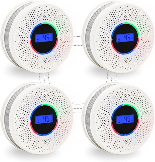 10-Year Battery Wireless Interconnected Smoke and Carbon Monoxide Detector by Unknown