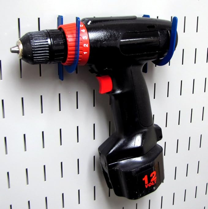 Wall Control Pegboard Accessory U-Shaped Slotted Metal Hook Blue - Image 4