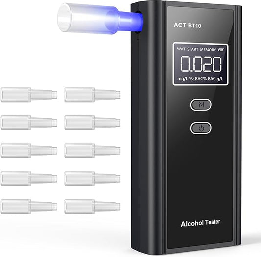Homealexa Portable Breath Alcohol Monitor – Personal-Use LCD Breath Checker by Homealexa