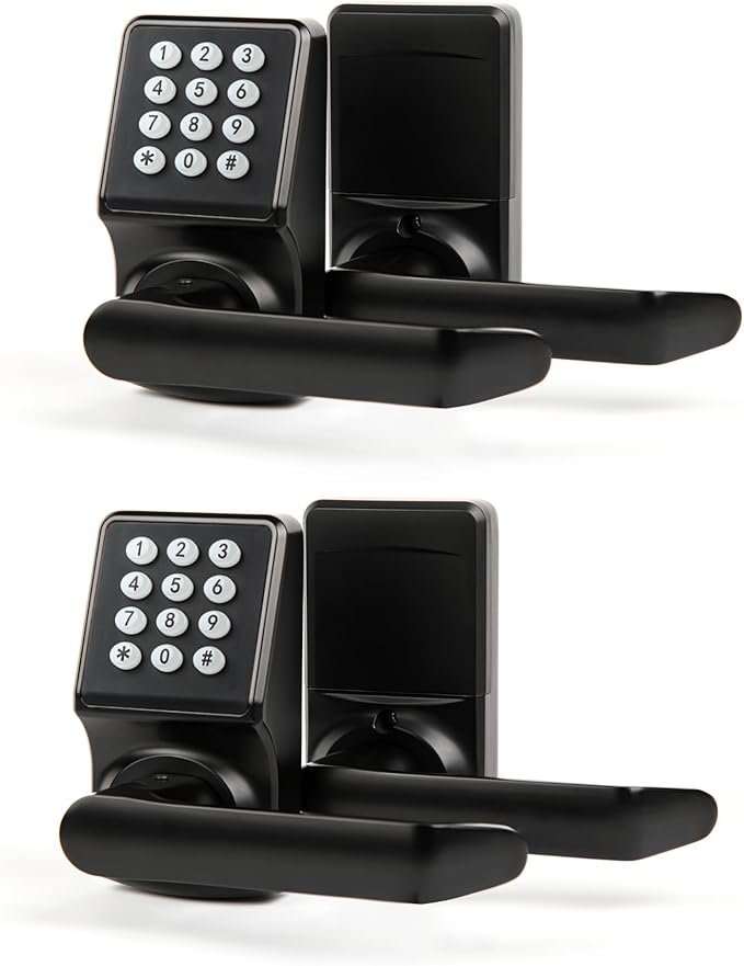 Keypad Door Lock with Handle, Digital Door Lock with Keypad Set, Keyless Entry by CielsaDawn-Securityguard