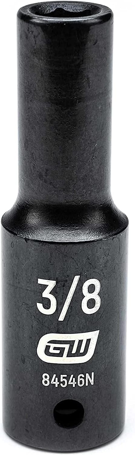 GEARWRENCH 19 Piece 1/2 Inch Drive 6 Point Impact Socket Set, Deep, SAE - 84934N