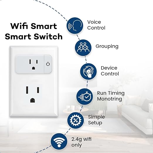 Lunabode LED 4 Pack Smart Home Wi-Fi Plugs - Image 4