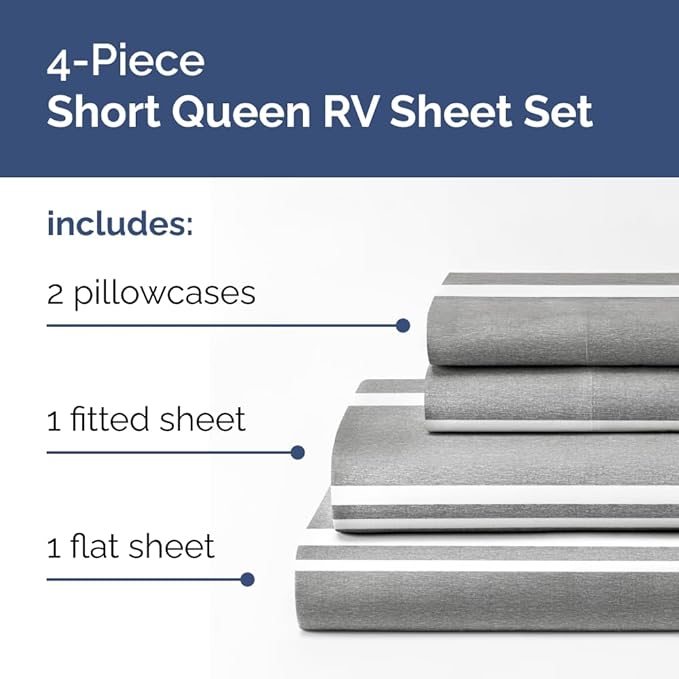 RV Short Queen Sheet Set 60 X 75 - Image 2