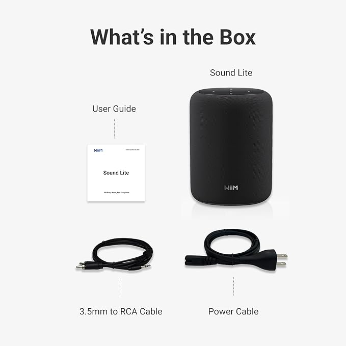 WiiM Sound Lite Smart Speaker, Hi‑Res 24‑bit/192 kHz, AI RoomFit™ Room - Image 8