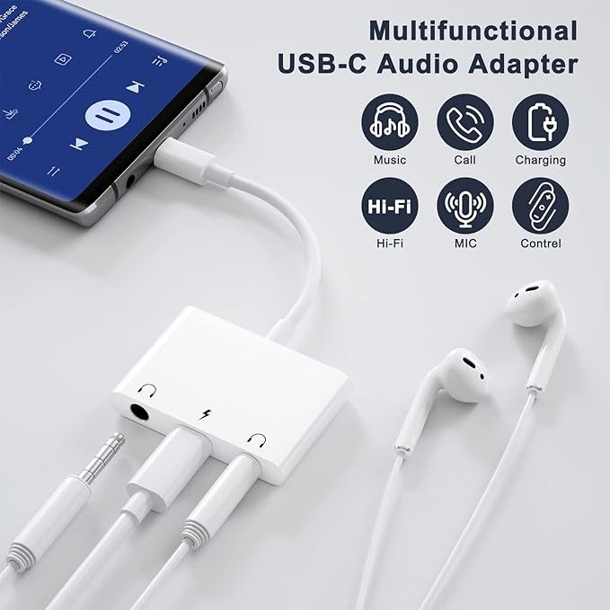 INVERSE NET Headphone Adapter for iPad, Headphone Splitter for 2 Headphones - Image 2