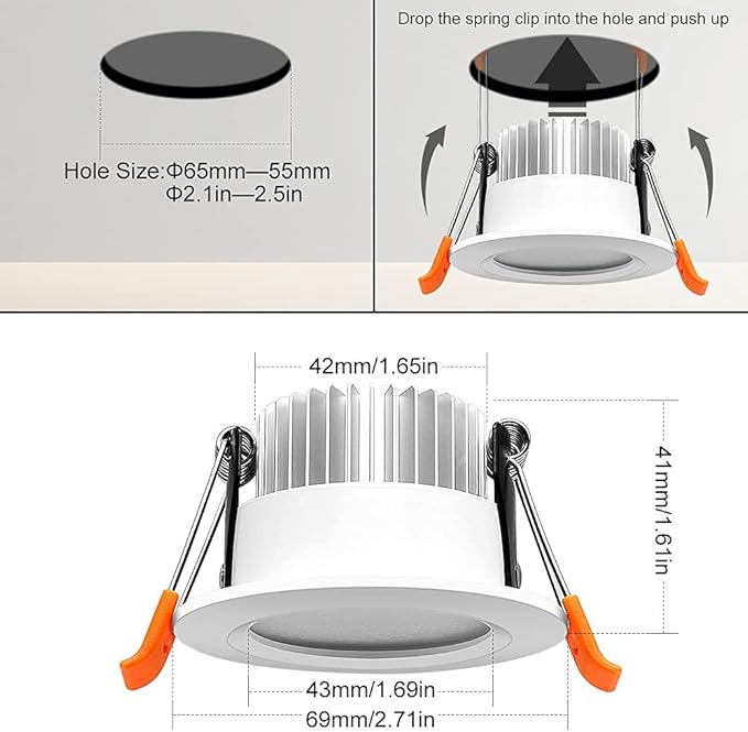 LightingWill 2 Inch Recessed Lighting, Smart WiFi LED Downlight, 5W LED Ceiling - Image 5