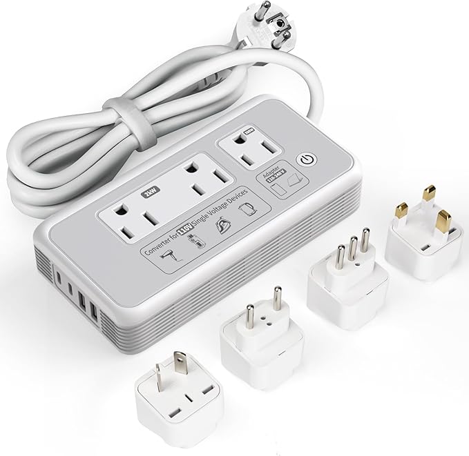 220V to 110V Voltage Converter, 2000W Adapter US to Europe International Travel by Mapambo