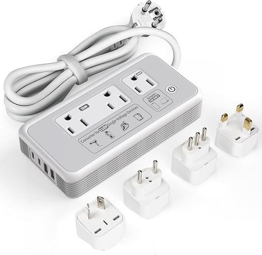 220V to 110V Voltage Converter, 2000W Adapter US to Europe International Travel by Mapambo