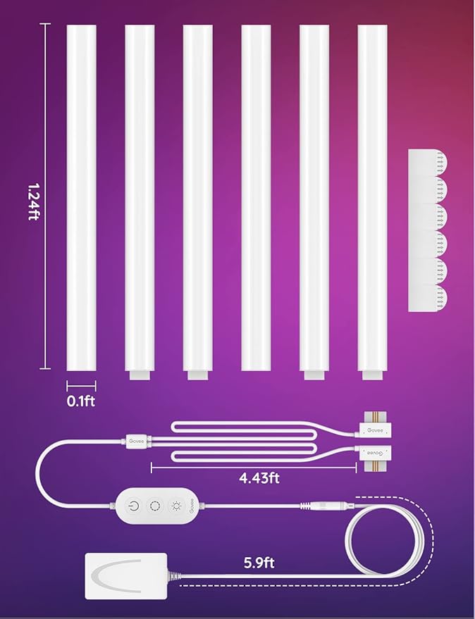 Govee Glide Wall Lights, RGBIC LED Light, Smart Gaming Light Compatible - Image 7