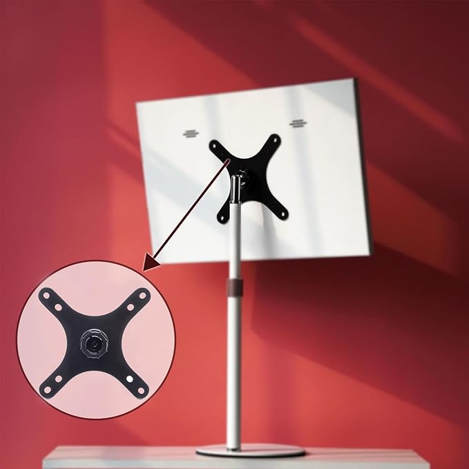 Kado Portable Monitor Stand Adapter Bracket Plate Tripod Black, Wall Mount Arm - Image 2
