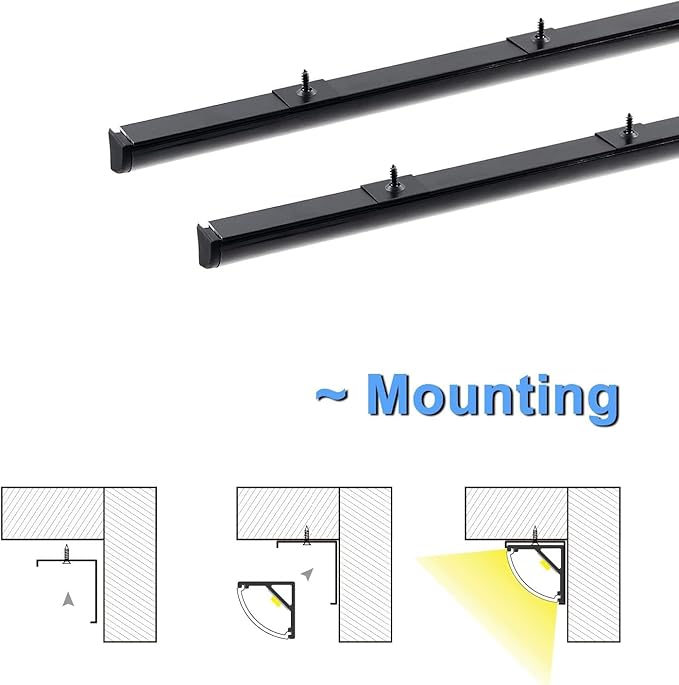 VST 20pack 3.3 ft LED Channel, V Shape Led Diffuser Channel, LED Aluminum - Image 4