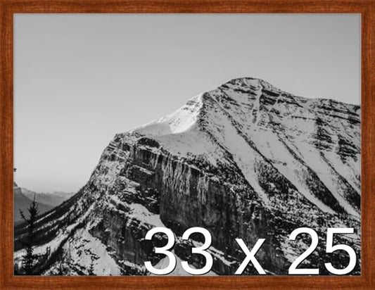 Frame It Easy 33 x 25 Russet Wood Frame by FrameItEasy
