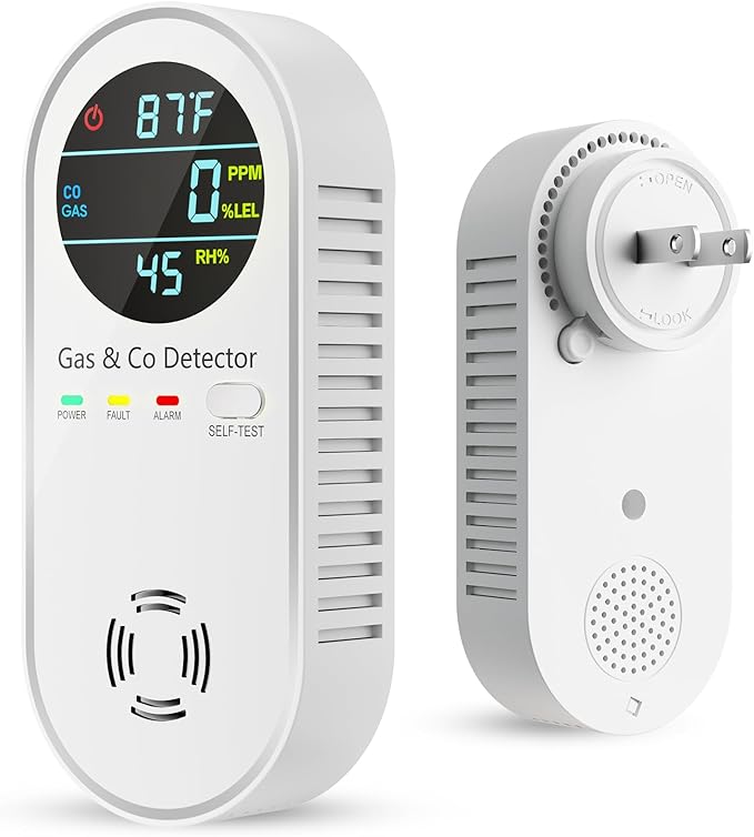 Vilfet Carbon Monoxide Detectors & Natural Gas Detector, 4-in-1 Carbon Monoxide by VilfeLLC