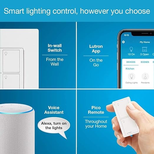 Lutron Caseta Smart Switch 3-Way Kit, - Image 9