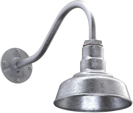 Steel Lighting Co. Hawthorne Barn Light | Outdoor Wall Mounted | 8 inch Dome | by SteelLightingCo