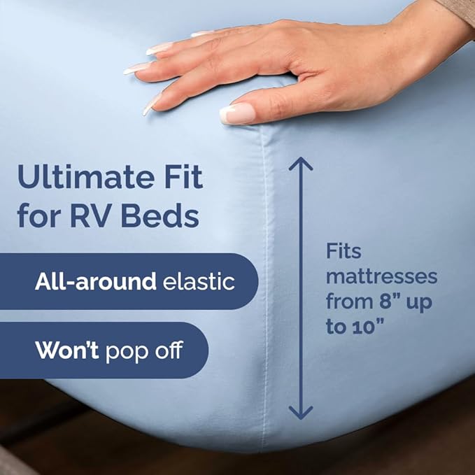 RV Short Queen Sheet Set 60 X 75 - Image 3