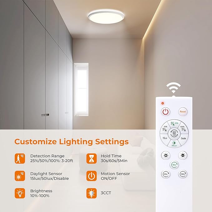 Matane Motion Sensor LED Ceiling Light - Image 3