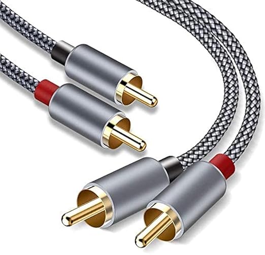 Goalfish RCA Cable, 10FT RCA Male to Male Audio Stereo Subwoofer Cable by Goalfish