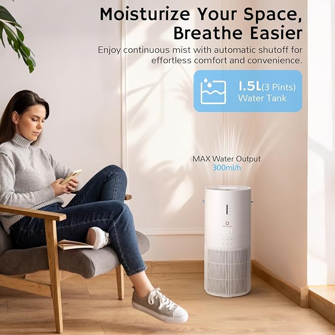Airthereal 2-in-1 Air Purifier and Humidifier Combo - Image 4