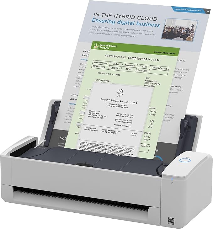 ScanSnap iX1300 Compact Wireless or USB Double-Sided Color Document, Photo & by ScanSnap