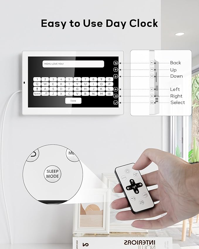 10.1" Digital Clock with Date and Day - Image 4