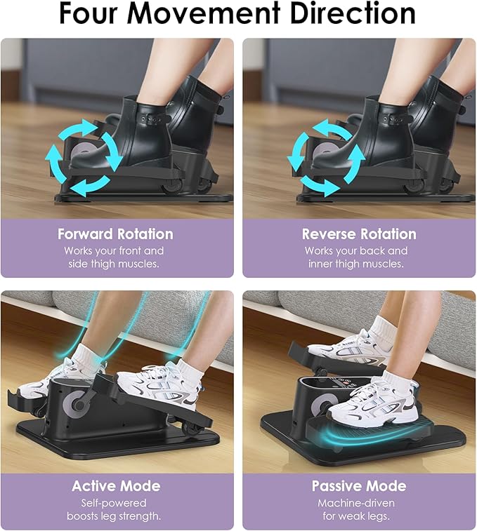 Under Desk Elliptical Machine for Senior Mini Elliptical Leg Exerciser - Image 5