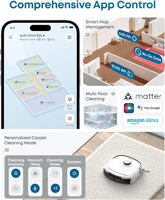 eufy Robot Vacuum E25, HydroJet System - Image 8