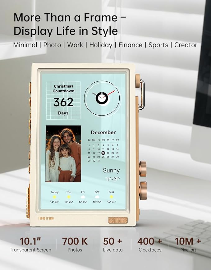 Divoom Times Frame-10.1" WiFi Digital Picture Frame - Image 2