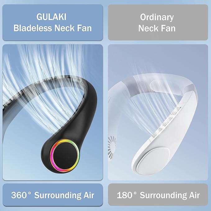 Neck fan, Portable Fan with 5-17H Lifespan, 4000mAh Neck fan air conditioner - Image 7