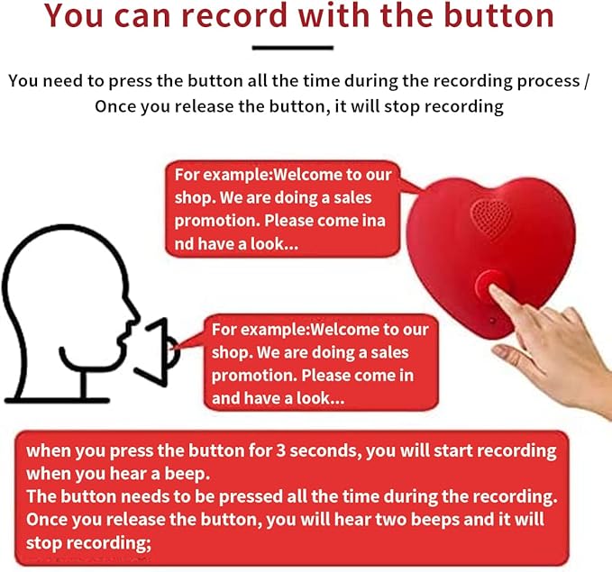 Voice Recorder for Stuffed Animal, JRGKJCP 5min Personal Voice Message - Image 5