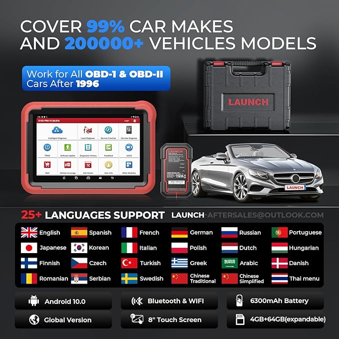 Launch X431 PROS V 5.0, 2026 Newly Bidirectional Scan Tool, 38+ Reset - Image 8