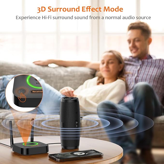 1Mii B06Pro Long Range Bluetooth Receiver, HiFi Wireless Audio Adapter - Image 7