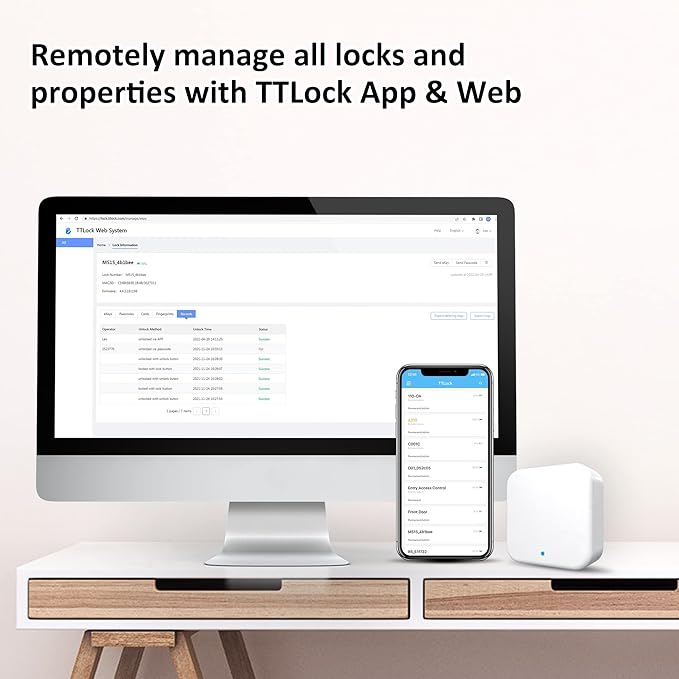 G2 Wifi Gateway Smart Lock for Voice Control, Wi-fi Bridge to TTLock App for - Image 9