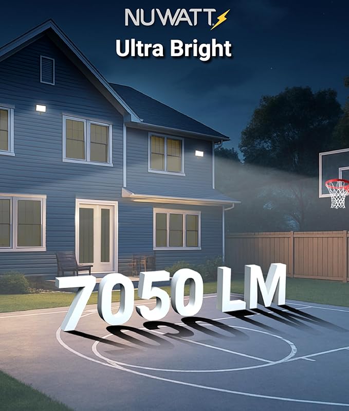 NUWATT 50W LED Flood Light, 3CCT 3000K/4000K/5000K Selectable, IP65 Waterproof - Image 5