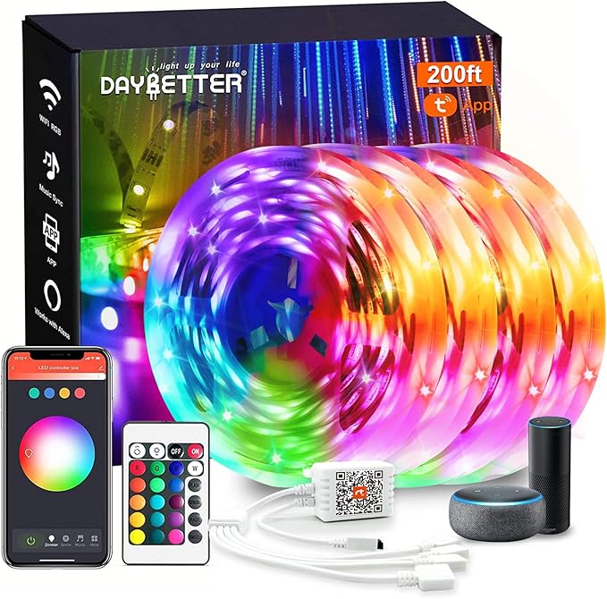 DAYBETTER Smart WiFi Led Lights, Tuya App Controlled, Compatible by DAYBETTER