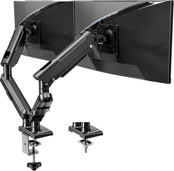 DreamAxis Dual Monitor Stand for 13-32 Inch Computer Screens, Dual Monitor Arms by Unknown
