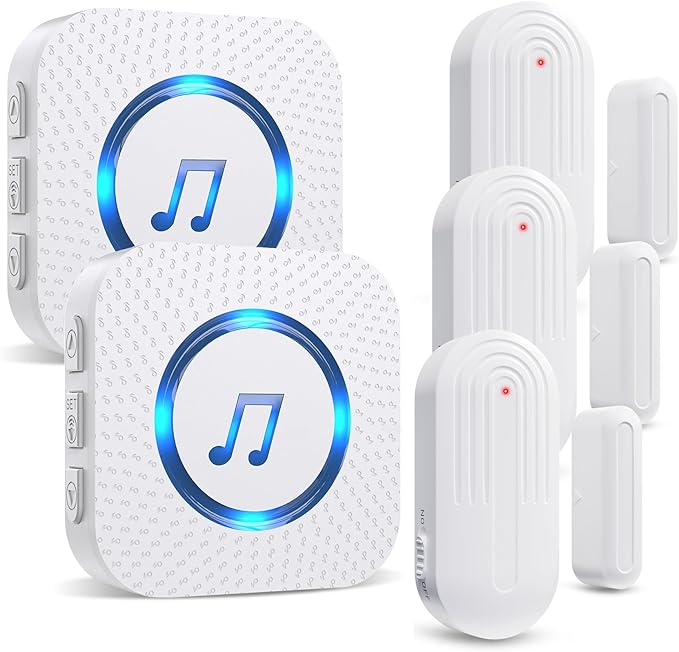 SanJie Door Sensor Chime for Door Opens, Business/Home/Office/Store, 500 FT by SANJIEGuardSecurity