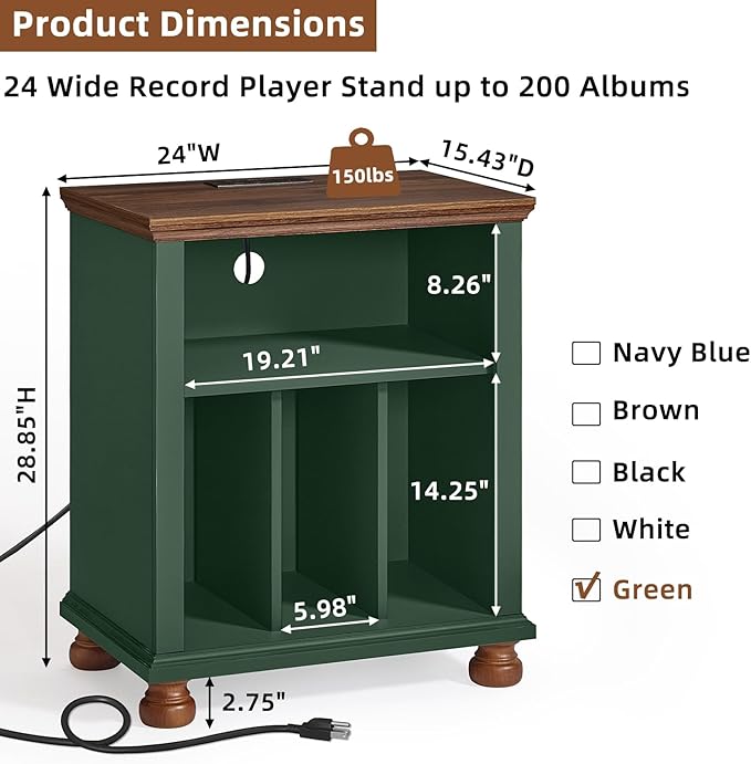 Joaxswe Record Player Stand - Image 3