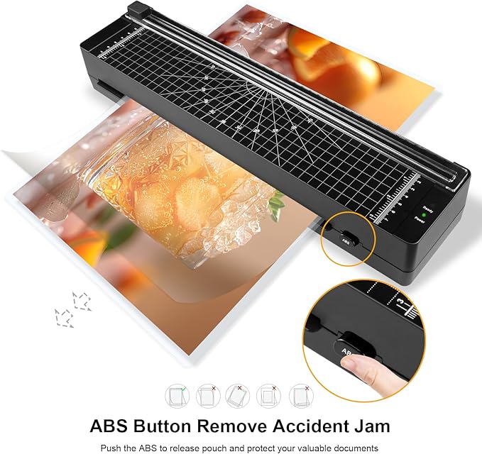 Laminator Machine 9-inch Includes 10pcs ，Laminating Sheets - Image 3