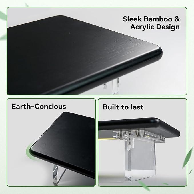 ROCDEER Bamboo Monitor Stand Riser - Image 7