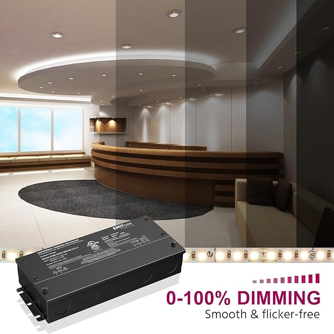 EMITEVER 96W Dimmable LED Driver, 24V Dimmable Power Supply, AC to DC - Image 6