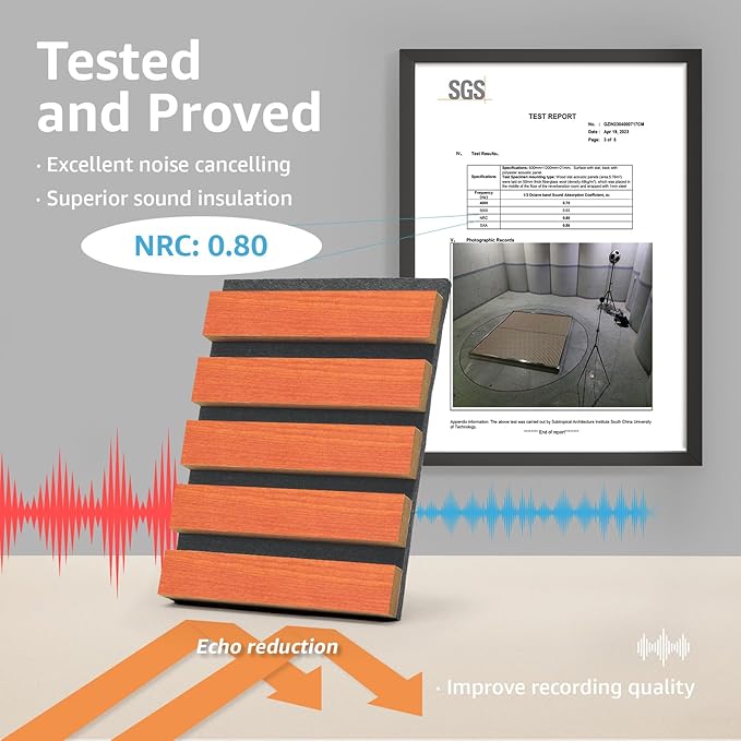 Art3d 4pcs-107 x 8in Slat Acoustic Panel - Image 5